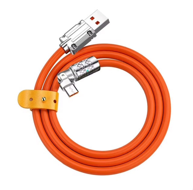 CABLE DE CHARGE RAPIDE 120W USB VERS TYPE-C ROTATIF 180°